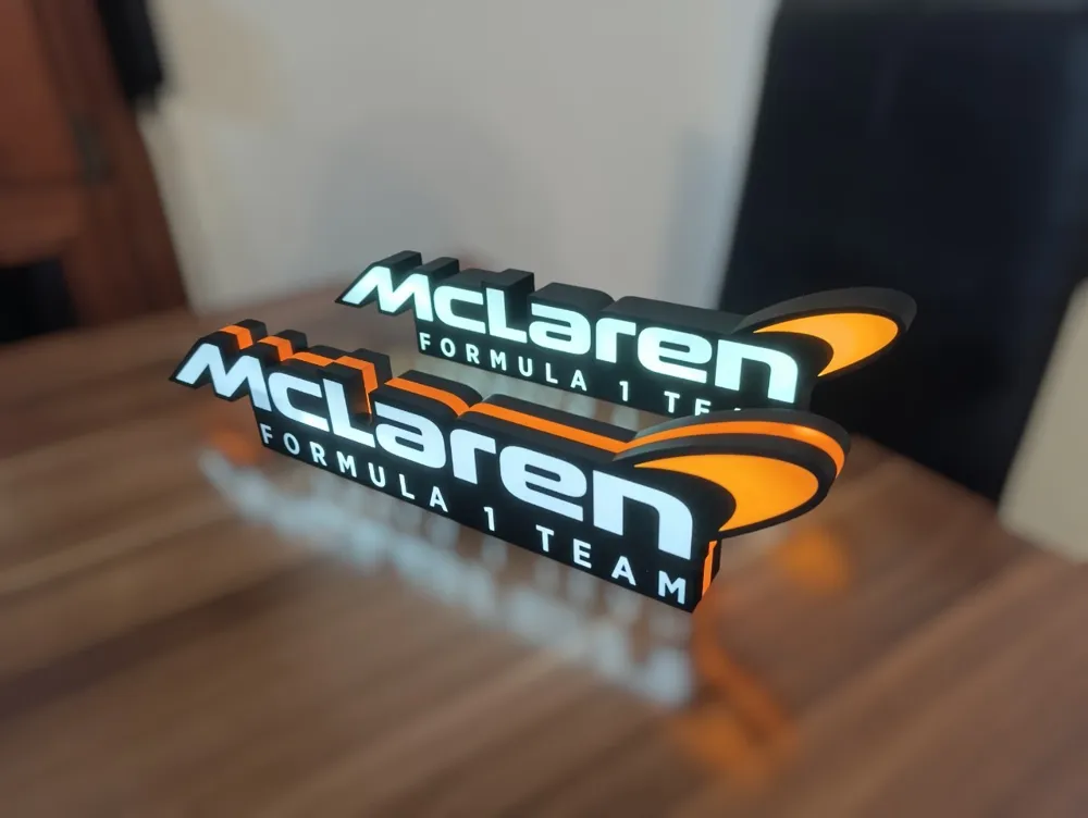 Mclaren Formula 1 Team LED Light Box by Dule MakerWorld: Download Free ...