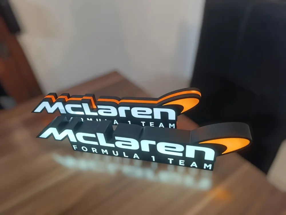 Mclaren Formula 1 Team LED Light Box by Dule MakerWorld: Download Free ...