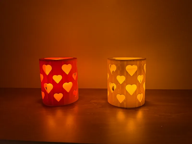 Heart Candle Cover - Multiple Sizes