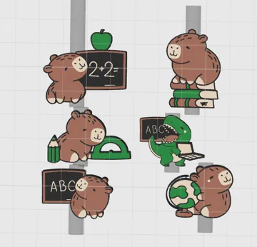 Accesorio para boquillas: Charms for kids school backpack — vista de referencia 4