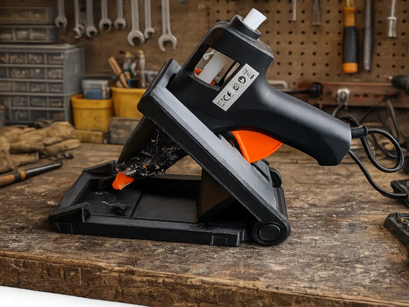 Glue gun stand foldable