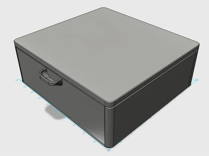 Modular Gridfinity Drawer 5x5x10U (one piece)
