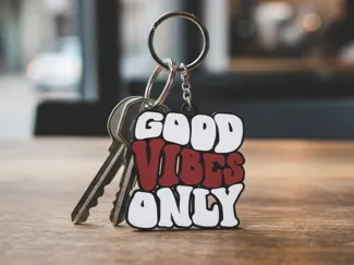 Keychain - Good Vibes Only