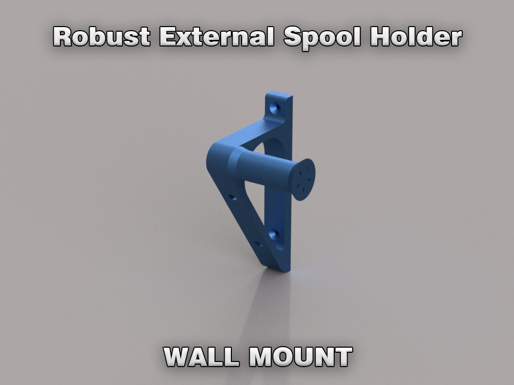 Robust External Spool Holder (Wall mount)