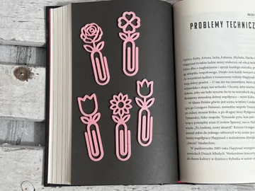 Accesorio de lectura: Floral Paperclip Bookmarks – Cute Flower Set 3 — vista de referencia 5