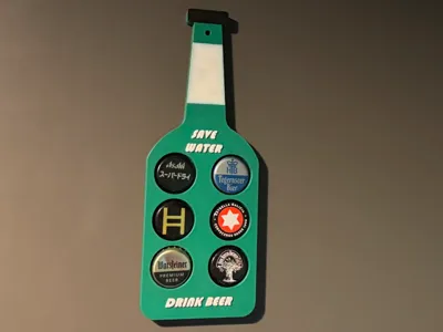 Beer Bottle Cap Display