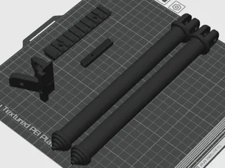 Rifle Bipod 200mm with Picatinny rail complete kit