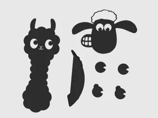 Alpaca & Sheep ToiletPaper Holder