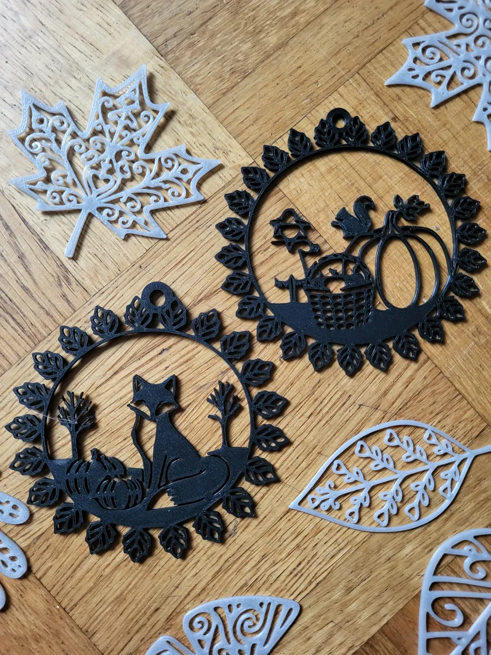 Autumn & Halloween Hanger Collection — fall leaf - Free 3D Print Model ...