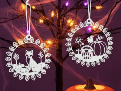 Autumn & Halloween Hanger Collection — fall leaf