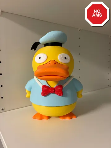 Accesorio para impresora 3D: Psyduck Donald Duck no ams — vista de referencia 2