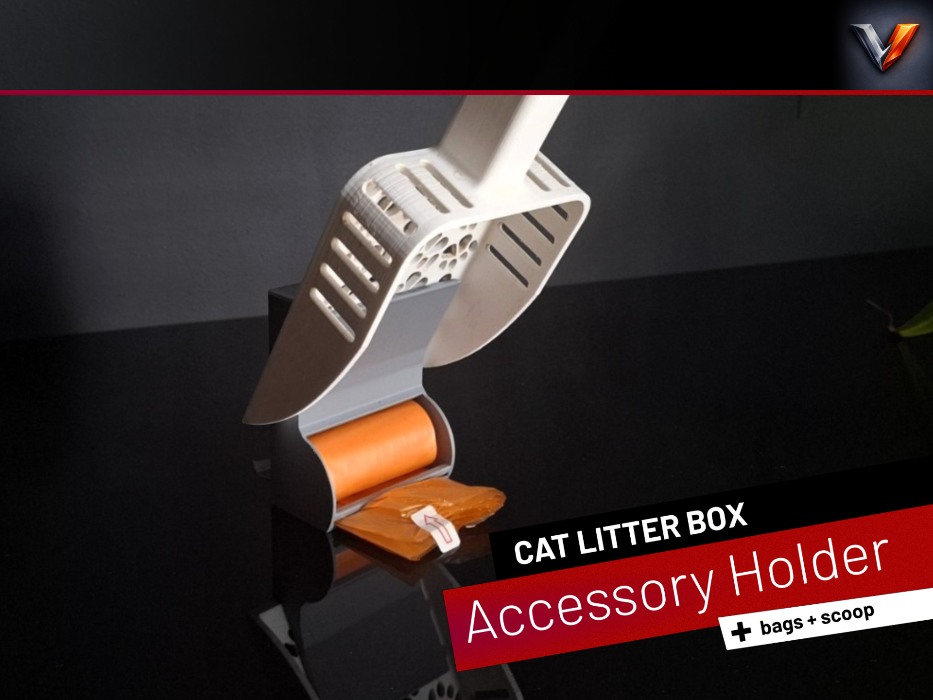 Pet Litter bags and Scoop Wall holder