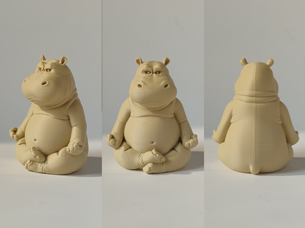 Miniatura 3 do modelo 3D 河马做瑜伽 