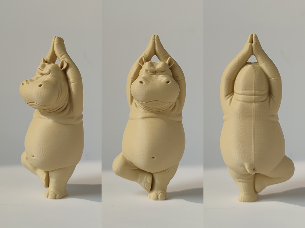 Miniatura 2 do modelo 3D 河马做瑜伽 