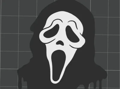 Ghostface keychain (keychain)