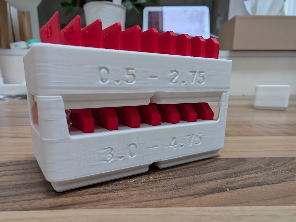 Thickness Guide 0.5 - 4.75 mm Gridfinity - Free 3D Print Model - MakerWorld
