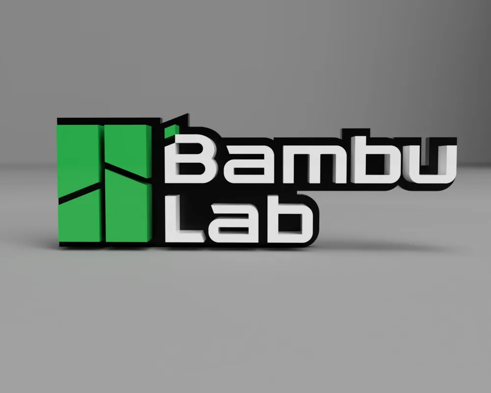 Bambu Lab logo 3D emboss letters - Free 3D Print Model - MakerWorld