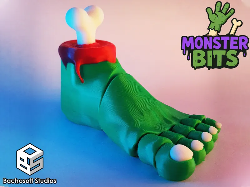 Monster Bits | Articulated Zombie Foot Flexi