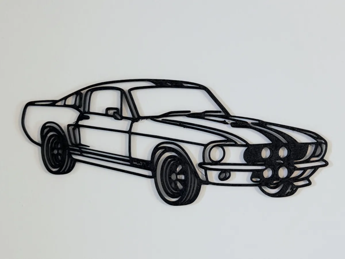 Tableau mural Shelby GT500 1967 en 2D