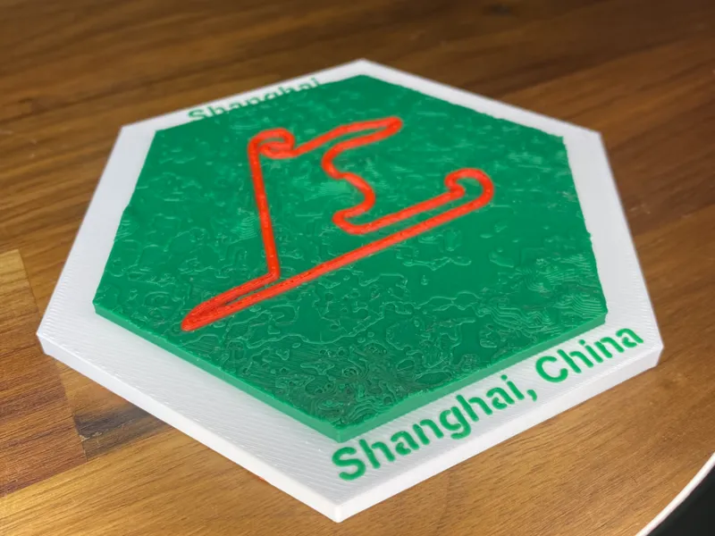 Shanghai Audi Circuit / Track F1 Topographic Map