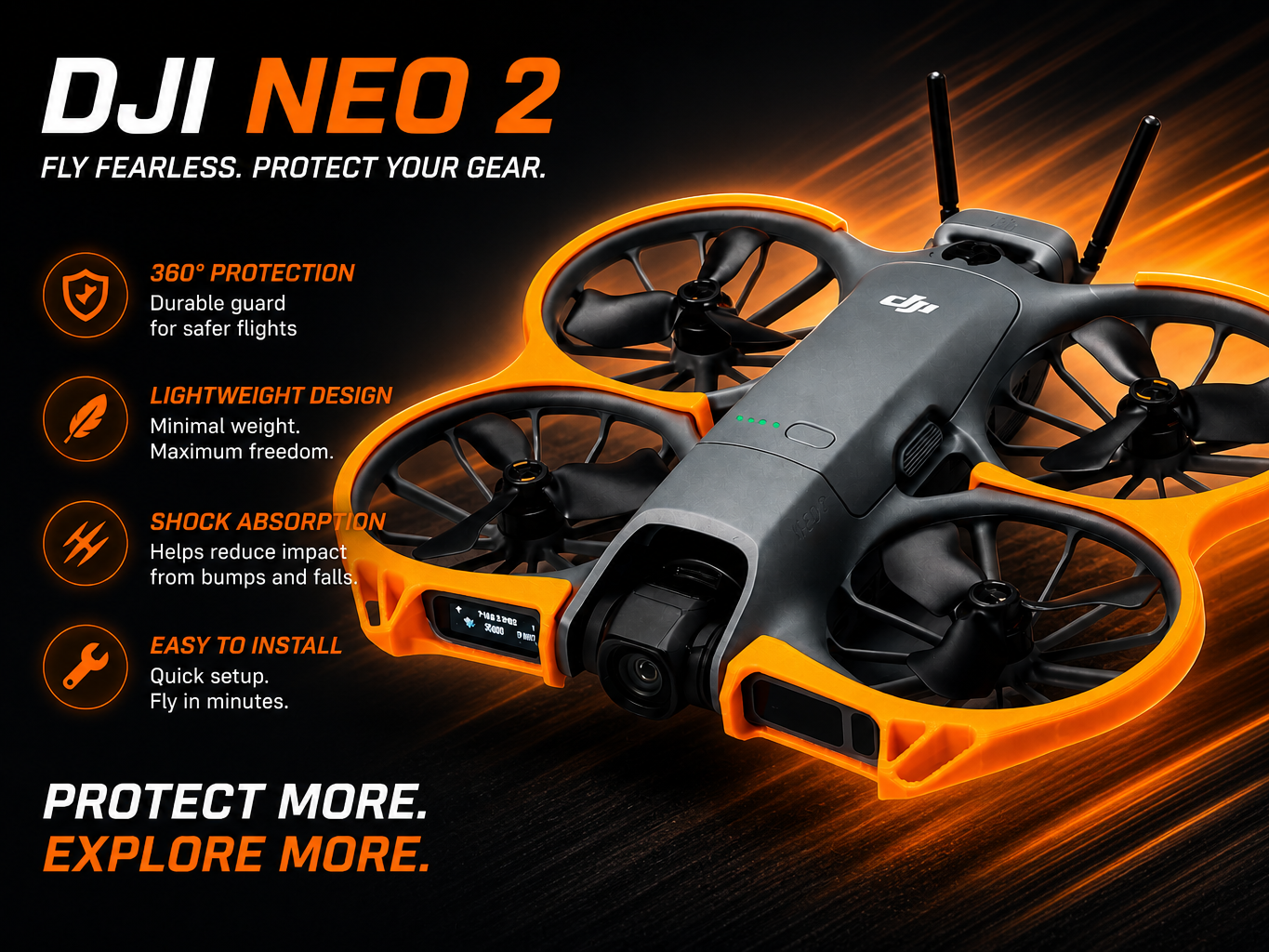 DJI NEO 2 Schutz - Kamera Gimbal Rahmen