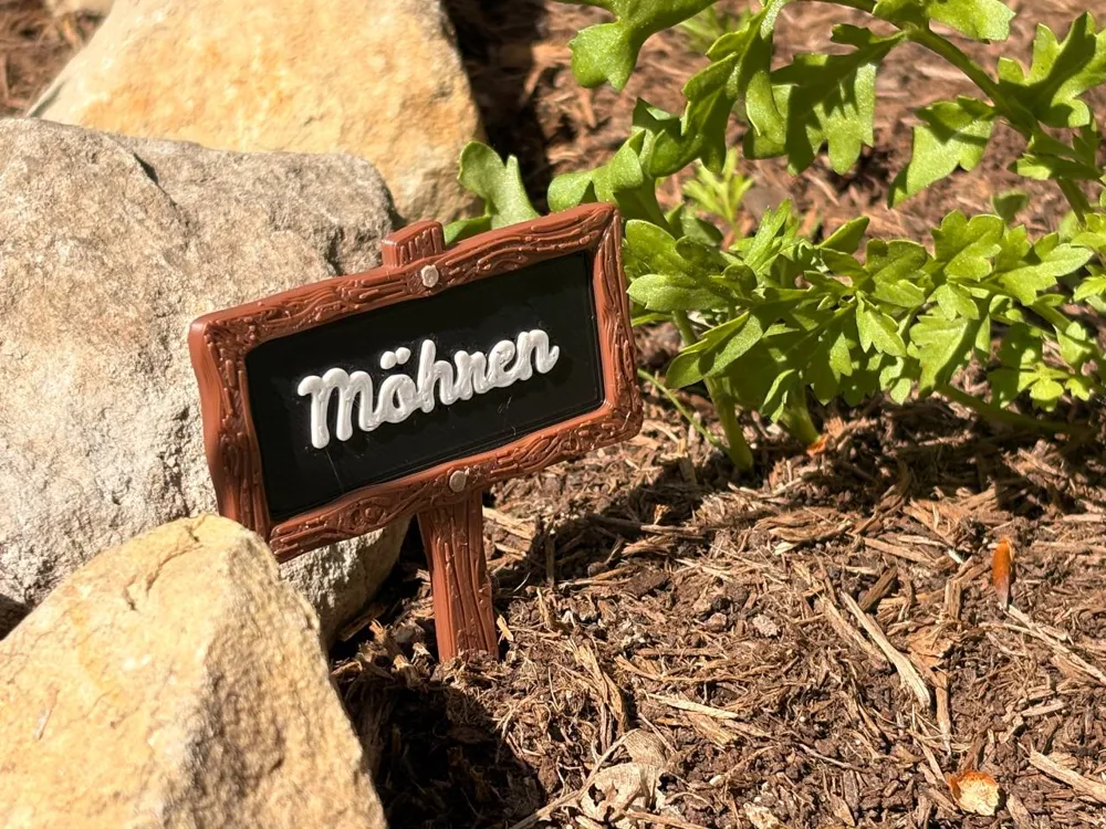 Wood-Look Plant Markers - Customizable - Free 3D Print Model - MakerWorld