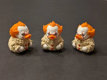 Dije o accesorio de collar: Clown Rubber Duck - Creepy Halloween Horror — vista de referencia 3