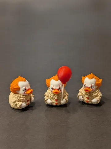 Dije o accesorio de collar: Clown Rubber Duck - Creepy Halloween Horror — vista de referencia 2