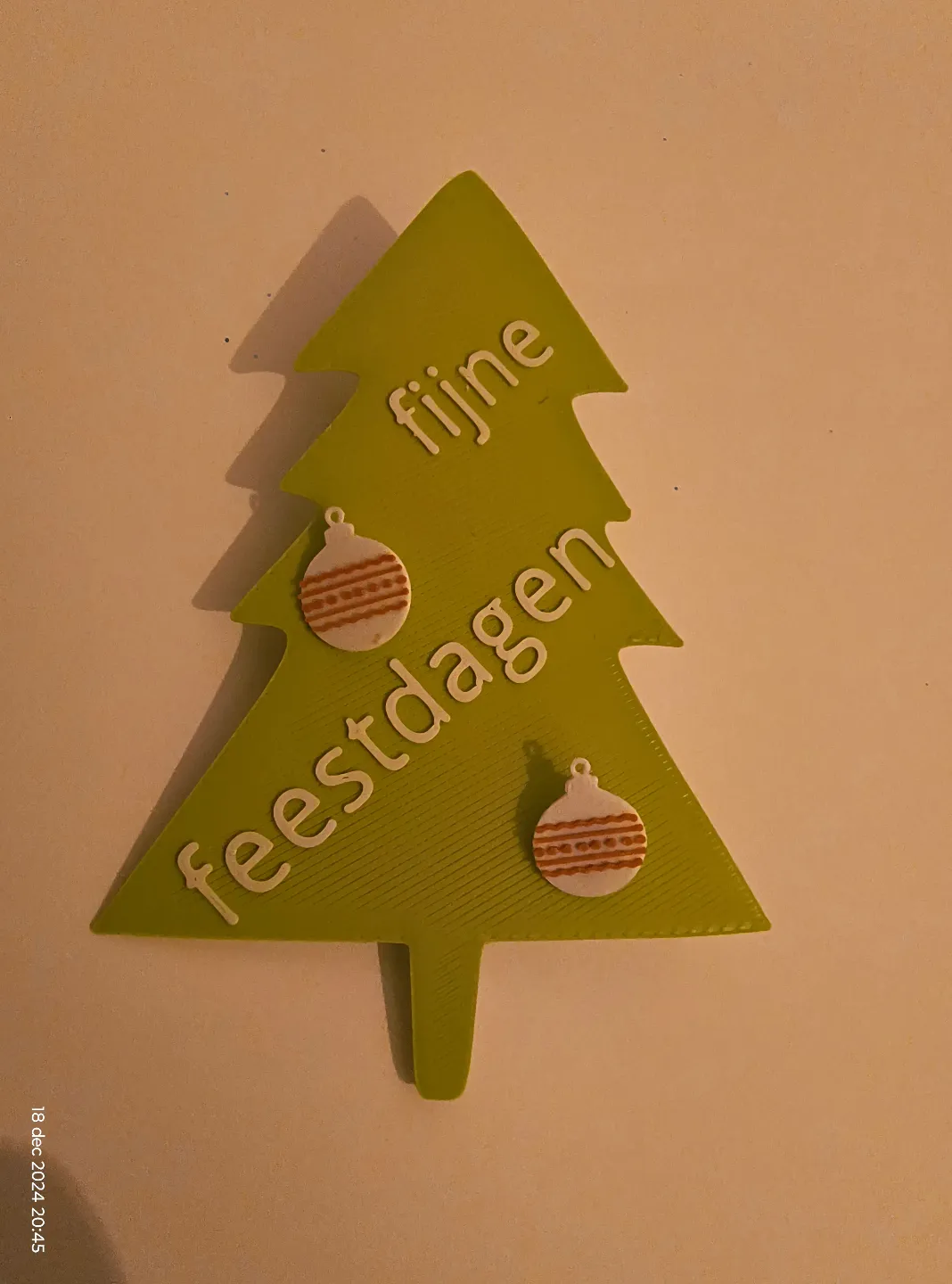stud earrings Xmas ball in tree last minute gift view 2