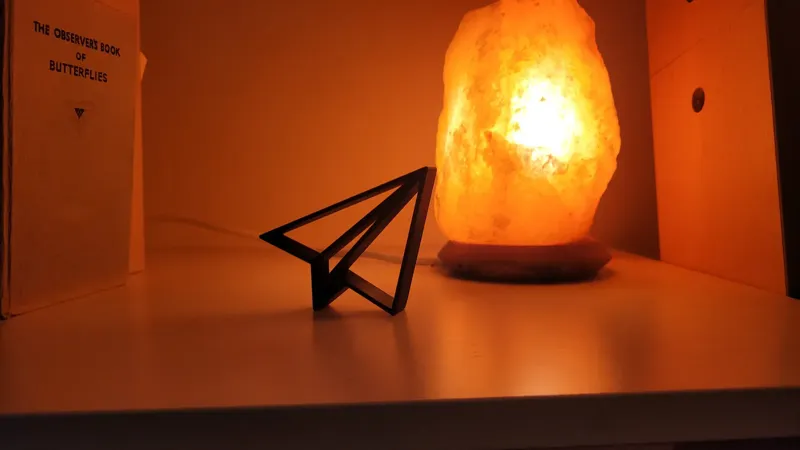 Minimalist Paper Airplane  Line Art | Ethereal Plane Statue | Minimalist Paper Plane Art