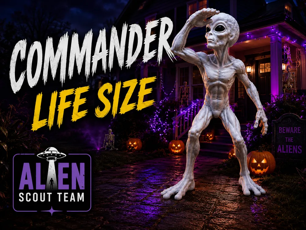 Modelo para impresión 3D: The COMMANDER - LIFE SIZE (Alien Scout Team). Referencia del modelo original.