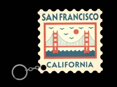 San Francisco Golden Gate Bridge Keychain