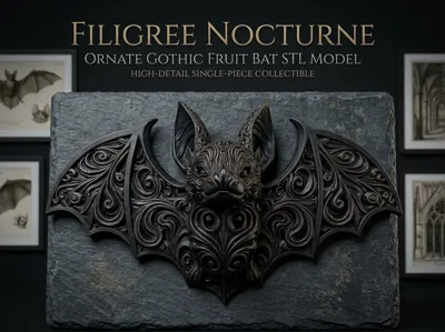 Filigree Nocturne: The Ornate Gothic Fruit Bat