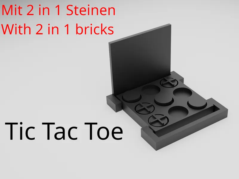 Tic Tac Toe|portable|Printe in Place 
