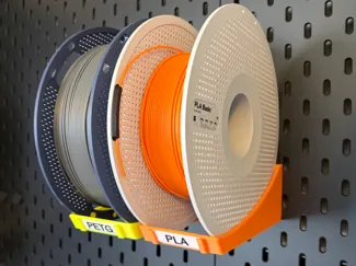 Spoolholder for IKEA Skådis board