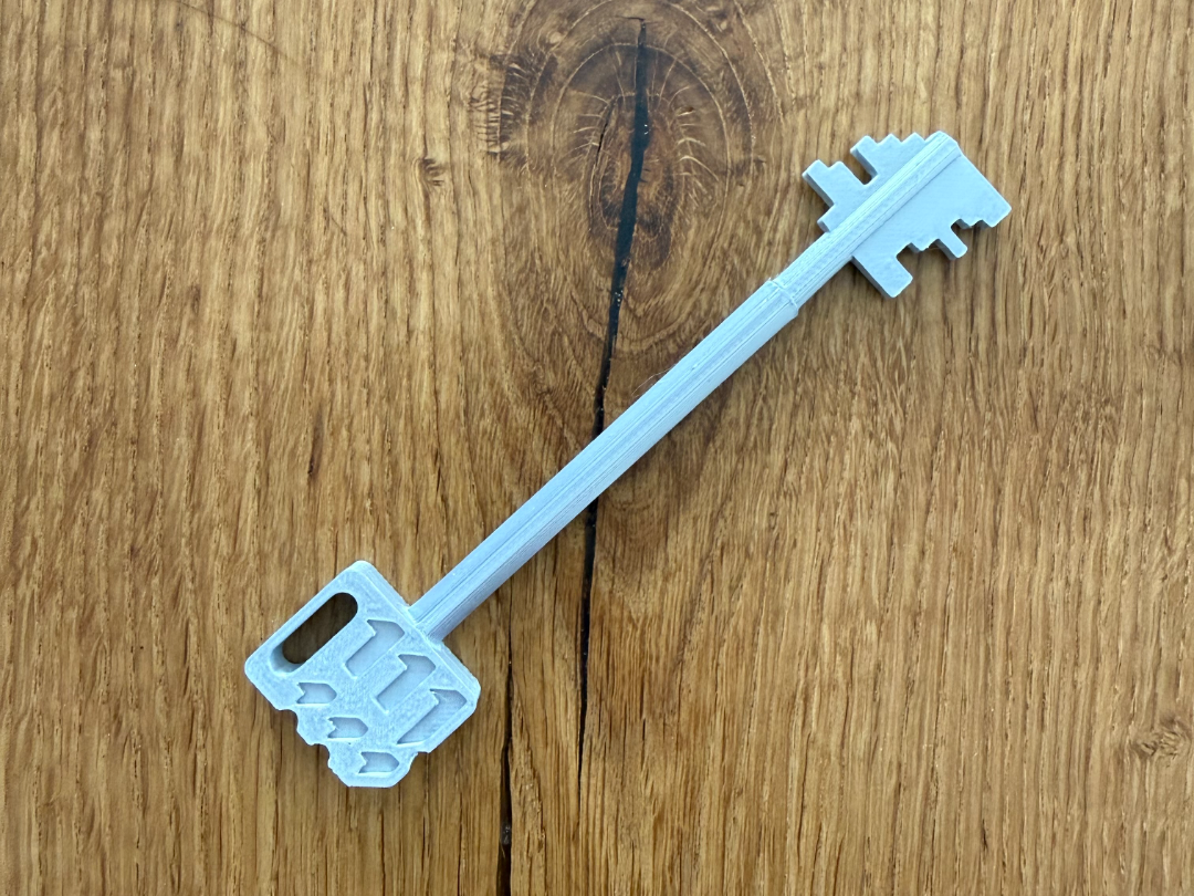 Decorative Key – Two-Piece Printable Model (12 cm)