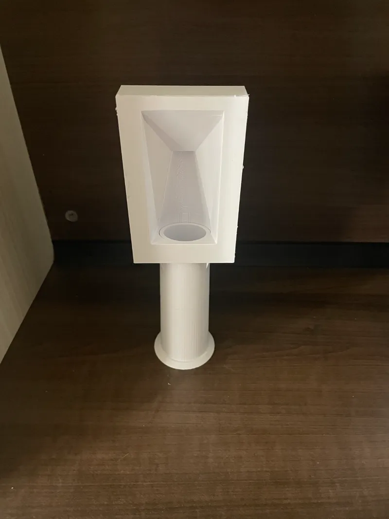 magnetic through table poop chute 