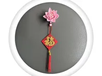 莲花挂钩冰箱贴