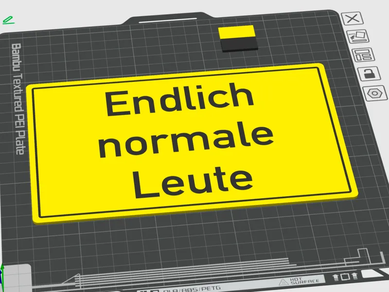 Lustiges Schild Endlich normale Leute