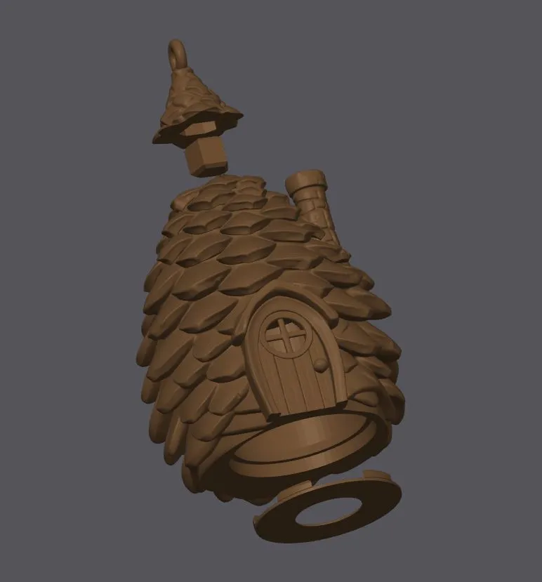 Dekoratives Tannenzapfen-Ornament, besonderes Design, Sammlerornament