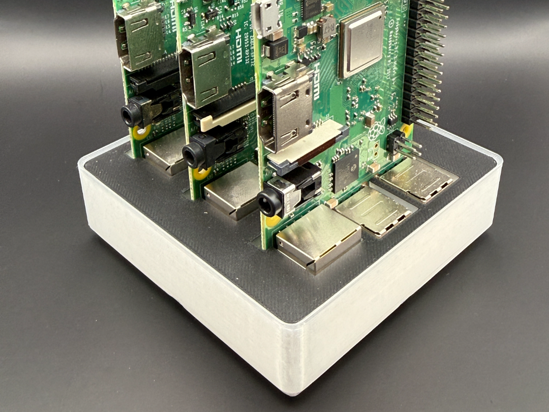 Gridfinity Bin 2x2 – RasPi 3B/33B+ Holder