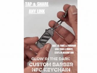 NFC Barber Keychain – Share Links with Just a Tap