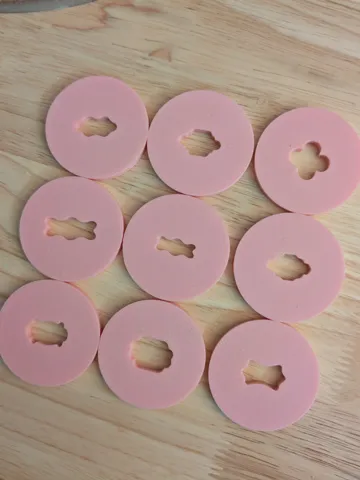 Modelo para impresión 3D: 2in Clay Extruder Dies for Handles — vista de referencia 2