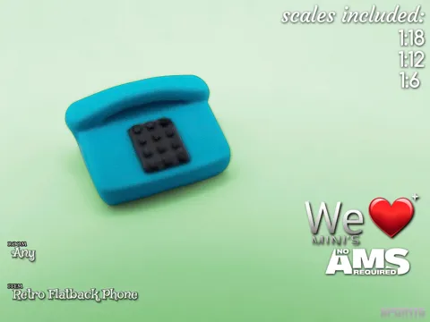 Accesorio para boquillas: WLM - Retro Flatback Telephone — referencia de MakerWorld