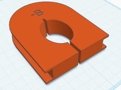 Headrest Gear Rack Ferrule HALF INCH