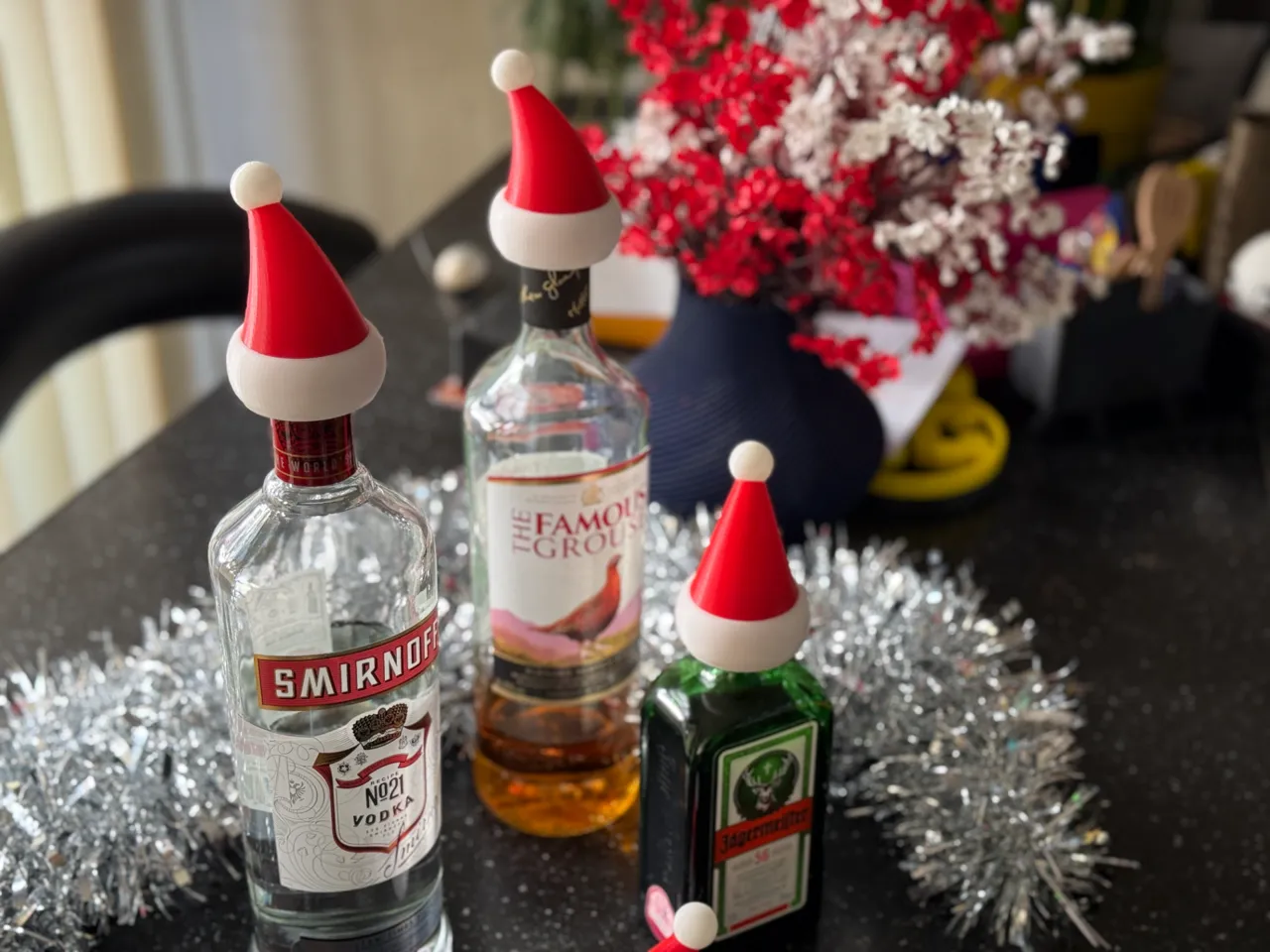 Santa Hat - Wine & Alcohol Bottles view 2