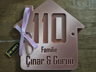 House number sign (customazible)