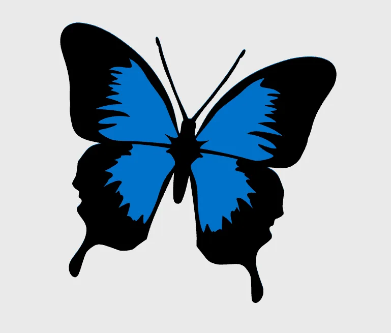 Black And Blue Butterfly By Slowpoke s Workshop MakerWorld Black and blue butterfly by slowpoke s workshop makerworld