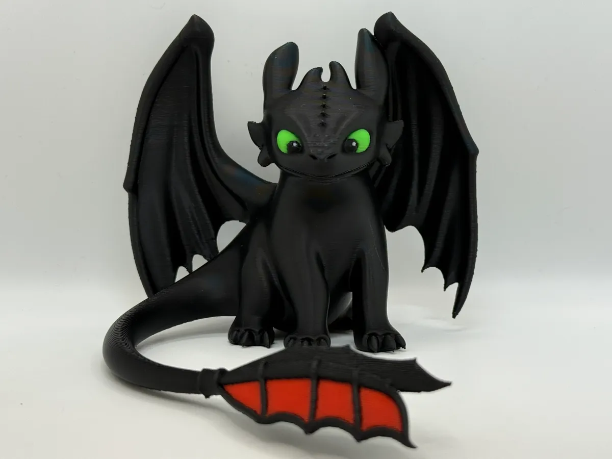 Toothless dragon figure by Mysstra3Dart MakerWorld: Download Free 3D Models - 3D model önizlemesi