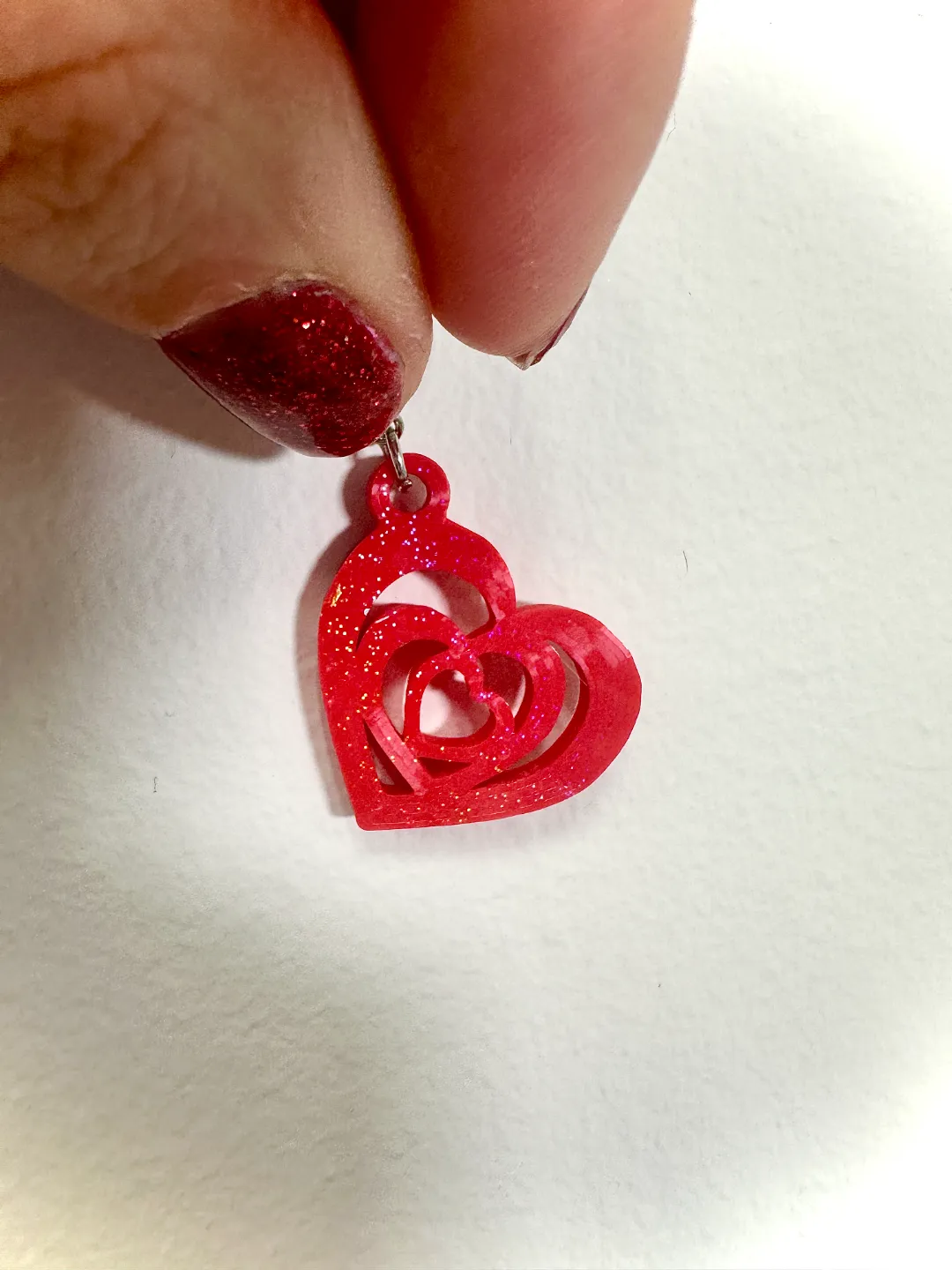 Heart Earrings for Valentine's Day view 4